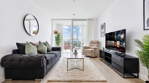 Gather with your family for a relaxing movie night in the spacious living room.