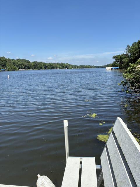 View of Lake Marie from the dock. 