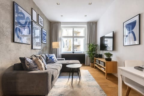 Bright modern living room with plush seating and abundant natural light