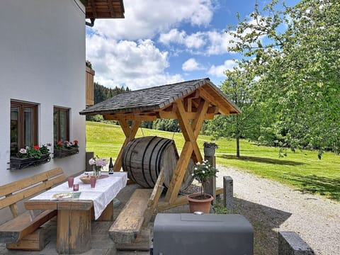Wood, Garden, Cottage, Outdoor Furniture, Landscaping, Outdoor Table, Backyard, Yard, Hardwood, Lawn
