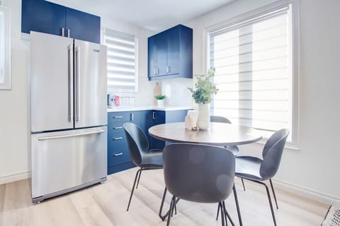 Share memorable meals around this elegant dining table with comfortable seating for the whole family.