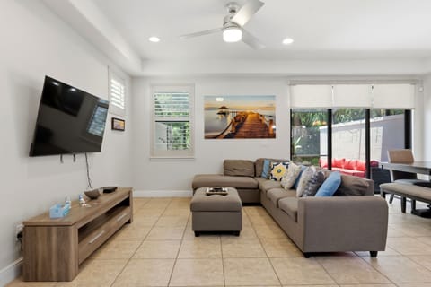 Stretch out, relax, and reconnect after a day of adventure in this comfortable family gathering space.