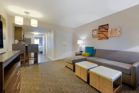 Spread out comfortably in the spacious living area.