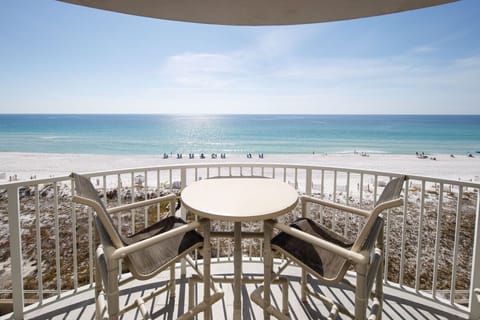 Beach front views from the private balcony