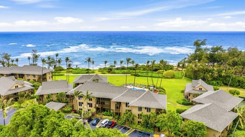Green lawns and palms spill from your door to the open ocean.