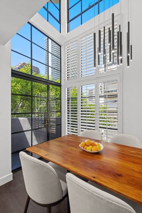 A clean, well-stocked kitchen flows directly into the dining area, making it easy to cook, eat, and settle into a comfortable routine.