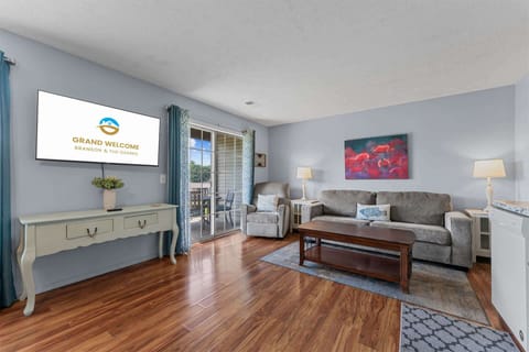 Unwind in the inviting living room & stream your favorites on the smart TV​