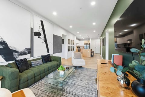 Bright, designer living space