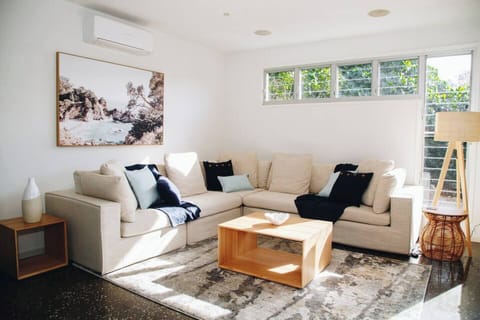 Large comfortable couch in lounge room