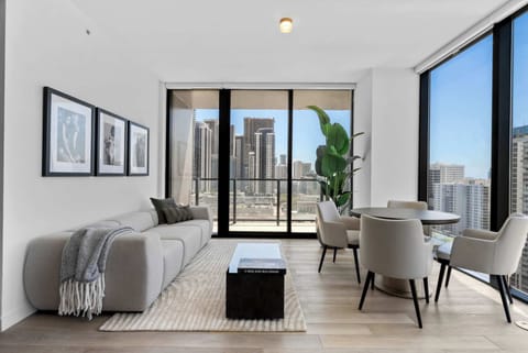 Floor-to-ceiling window backdrops.