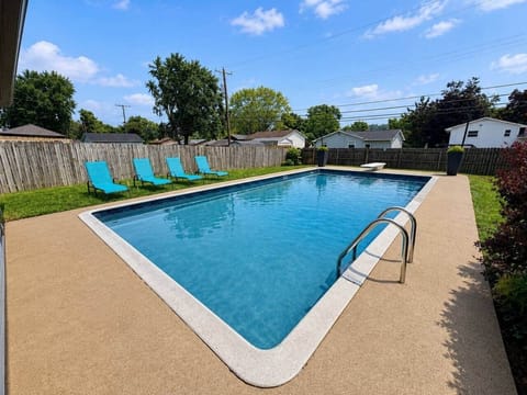 Relax and stay awhile in our amazing private heated pool