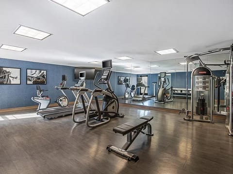 Stay active in the well-equipped fitness center, designed to keep you moving.