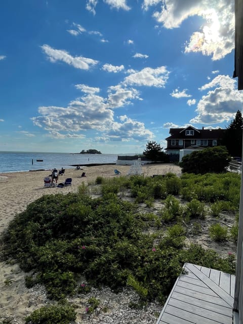 Drive or bike to East Wharf Beach from the cottage in under five minutes.