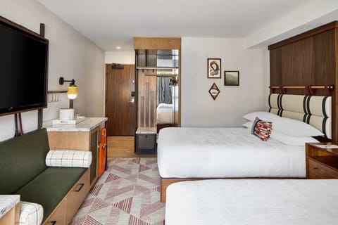 Bedroom. Interior and views may vary based on location and availability