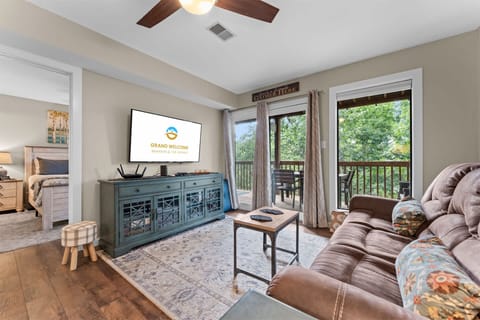 Curl up in the inviting living room & enjoy a movie night at home​