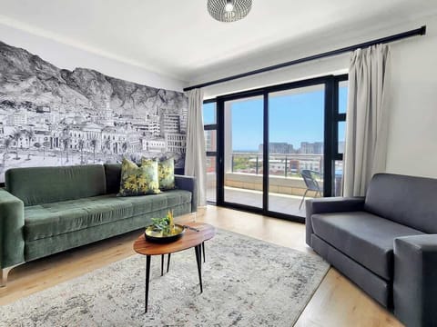 Lovely open plan living area. As you enter your apartment you will find the Fully equipped kitchen on your right leading to the living area and leads out to a large patio with magnificent views. Lovely place to relax and unwind.