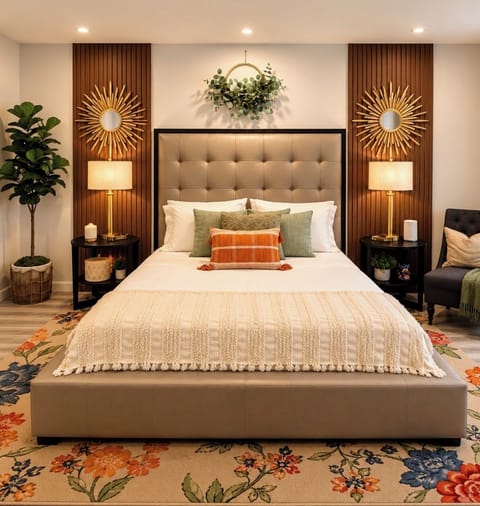 queen comfortable bed 