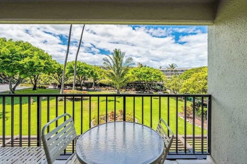 Balcony Framed By Tropical Greenery