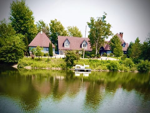 Peaceful lakeside retreat with private dock and scenic waterfront views