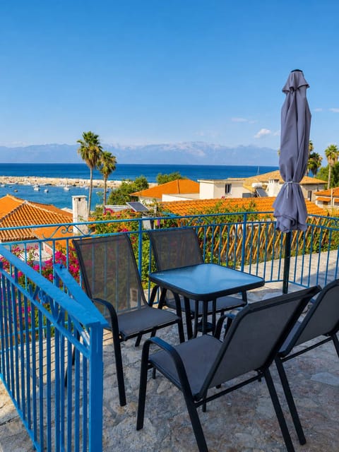 Private Balcony with Outdoor Dining & Panoramic Sea View