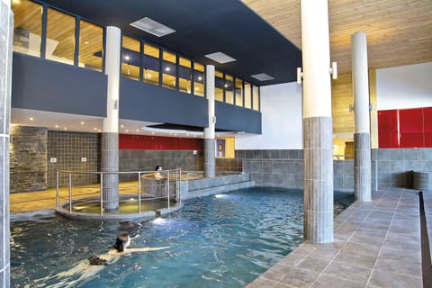 The residence's heated indoor pool is open from December to April — the perfect way to unwind after a long day on the Portes du Soleil.