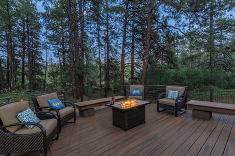 Back Deck with Firepit, Hot Tub, Grill