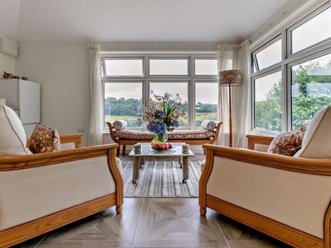 Countryside views from the warm comfort of the lounge