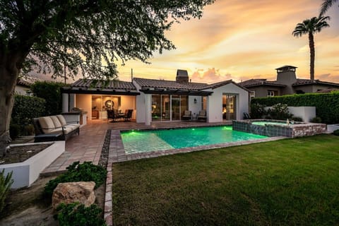 Backyard: Pool & spa with views of the fairway
