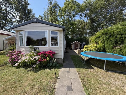 Front of the chalet with spacious garden