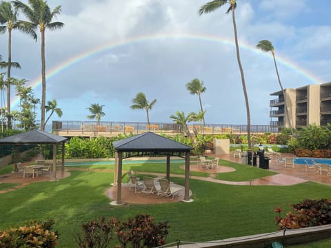 Enjoy rainbows from the lanai!