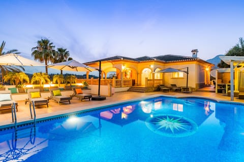 Swimming pool by night