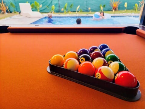 Game room meets poolside fun for the ultimate group getaway
