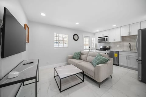 Comfortable living room with plenty of natural light