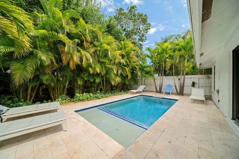 Private heated pool