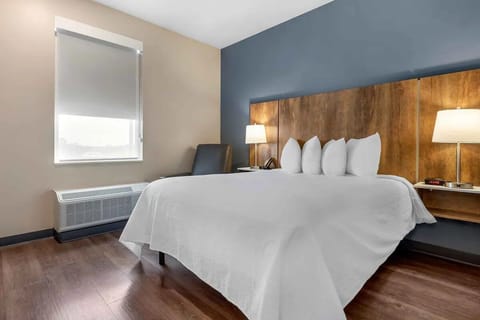 Bedroom. Interior and views may vary based on location and availability