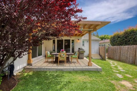 The patio flows right off the main living area, perfect for morning coffee or evening dinners outside.