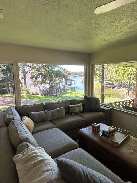 Sunroom View.  Read relax and gather!