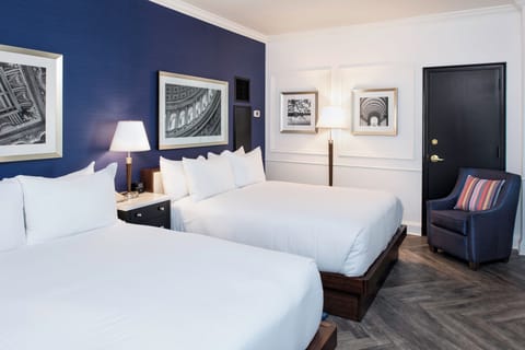 Stretch out with room for everyone on two cozy beds.