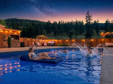 Our large pool is heated and open from early May to late September.