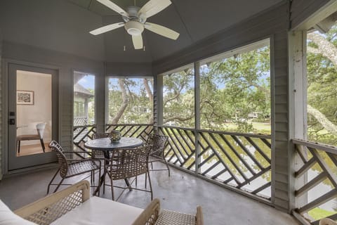 Screened Porch Overlooking the Lagoon