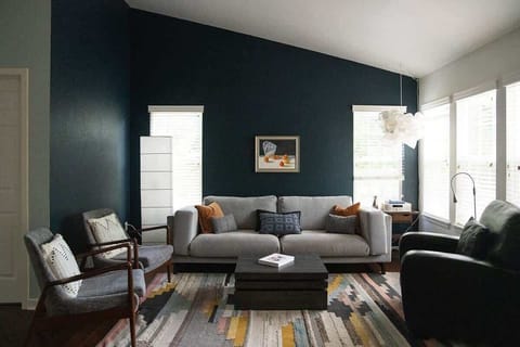 Inviting Bright Moody Living Room