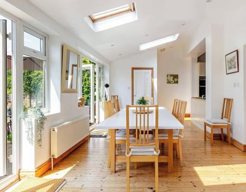 The Dining Area and French windows to the garden.