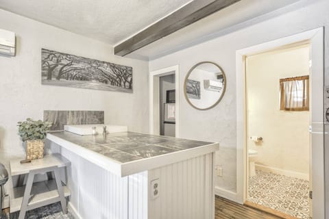 A kitchenette for social gathering