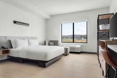 Bedroom. Interior and views may vary based on location and availability.