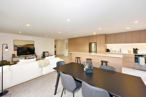 Living Room, Kitchen, and Dining Table