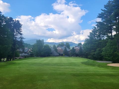 Welcome to Bluffs 7! We are at the Whiteface Club & Resort and the 9th green! 