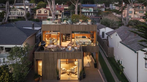 Exterior facing the beach