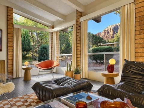 Living Room with Red Rock views