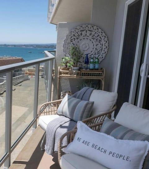 The beauty of Aptos captured right from our balcony.  Glancing right offers a classic California coastal view over the sands of Rio Del Mar—the ultimate backdrop for relaxing, unwinding, and breathing in the ocean air.  