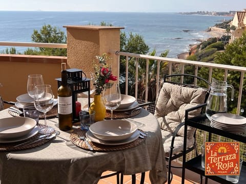 This is our private private terrace
